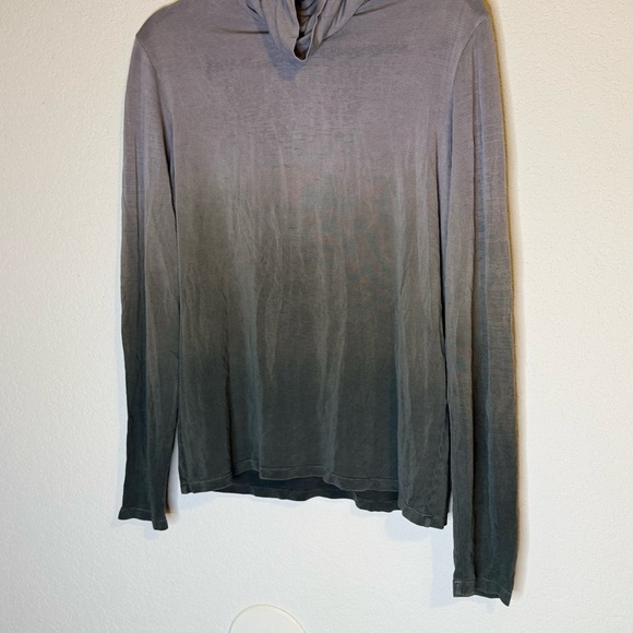 Lynn Ritchie Moody Two Tone Sheer Turtleneck Top - Picture 3 of 10